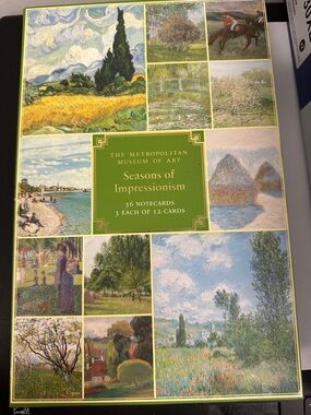 Impressionist-themed notecards produced by The Metropolitan Museum of Art 33 pcs
